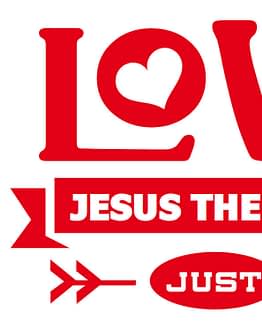 estampa camiseta evangélica Love Jesus the best