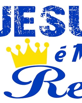 estampa camiseta evangélica Jesus meu rei