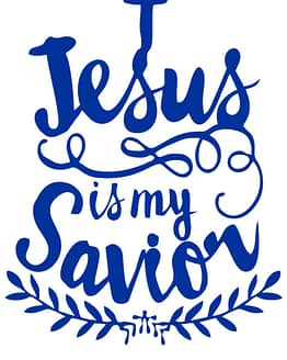 estampa camiseta evangélica Jesus is my savior