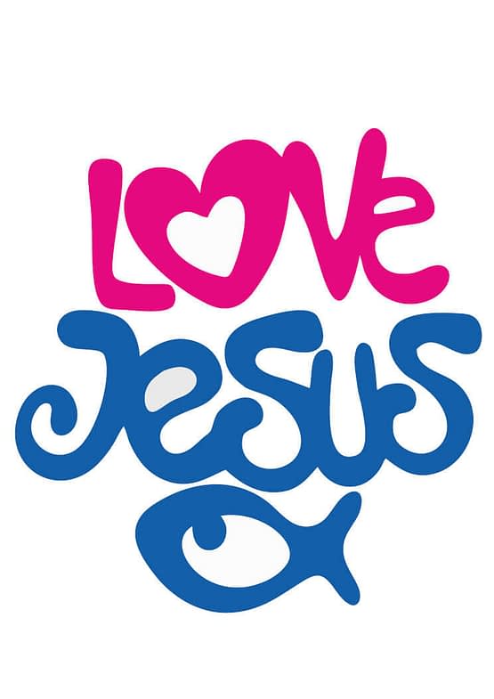 estampa camiseta evangélica Love Jesus