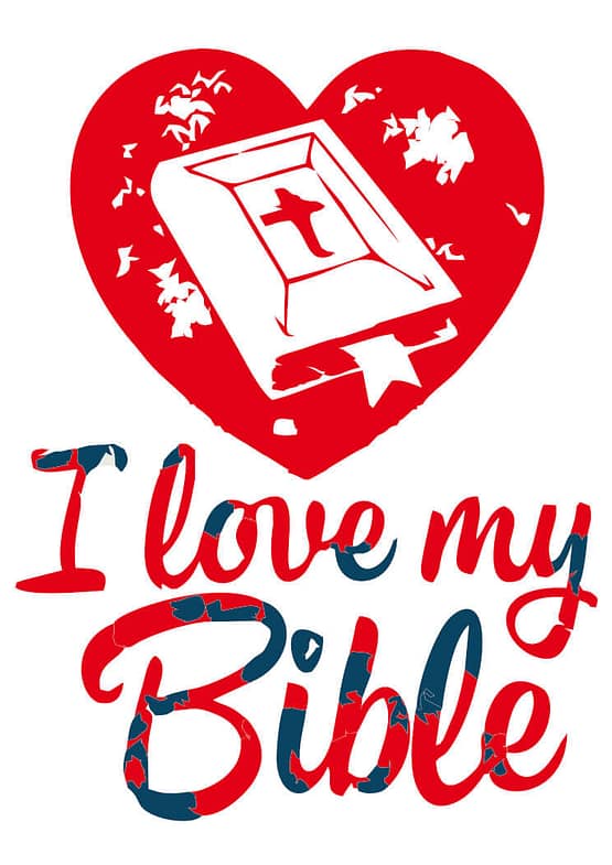 estampa camiseta evangélica I Love my bible